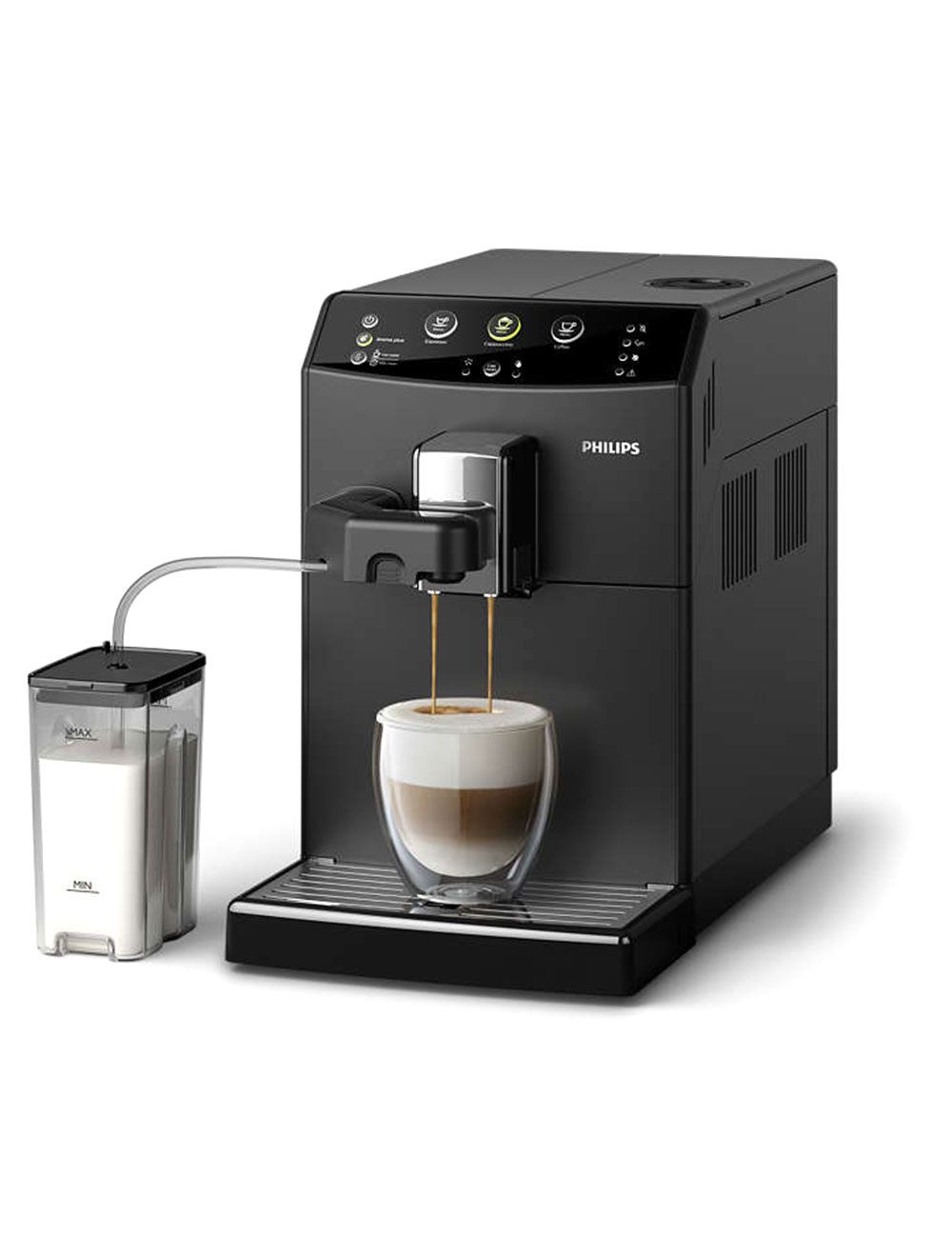 Saeco Lirika Black, Machine à Café à Grains avec Broyeur