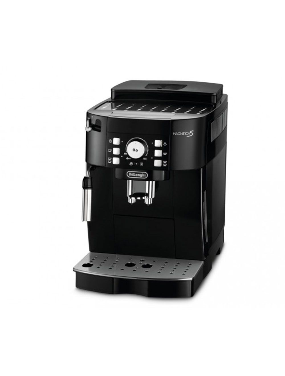 Combiné expresso cafetière Delonghi De'Longhi Magnifica S ECAM 21.110.B  - Machine à café automatique avec buse vapeur "Cappuccino" - 15  bar - Noir avec des touches d'argent