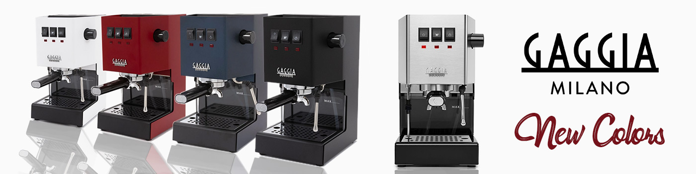 De nouvelles couleurs sensationnelles pour la Gaggia New Classic